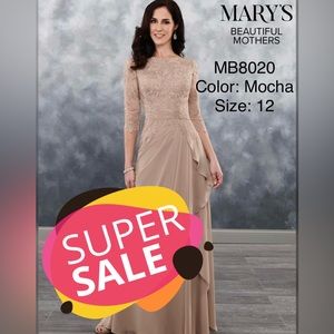 Mary’s Bridal Mother of the Bride - Color:Mocha Size:12